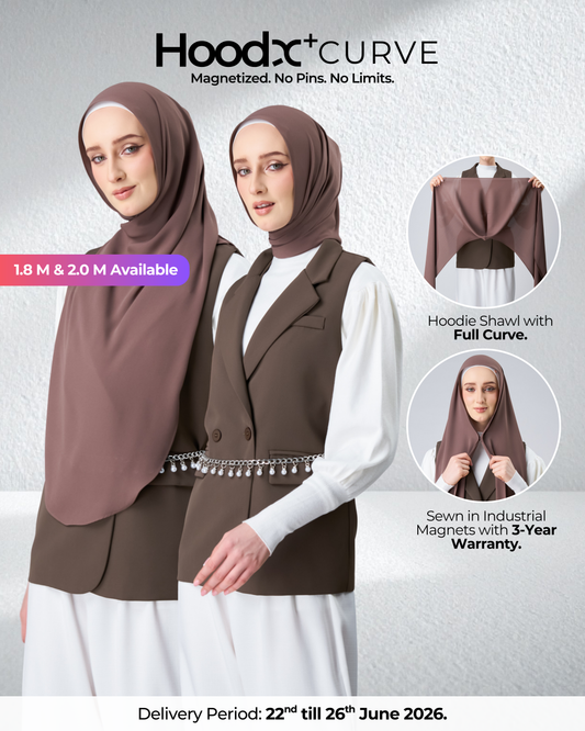 HoodX⁺Plus Curve in Espresso [Korean Chiffon]