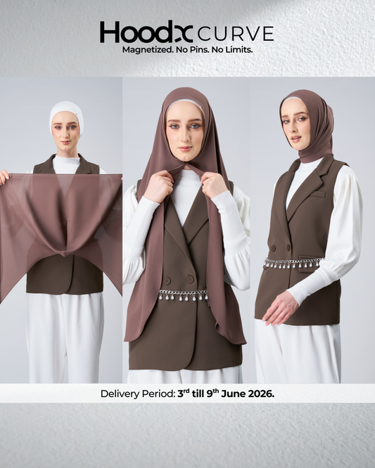 HoodX Curve in Espresso [Korean Chiffon]