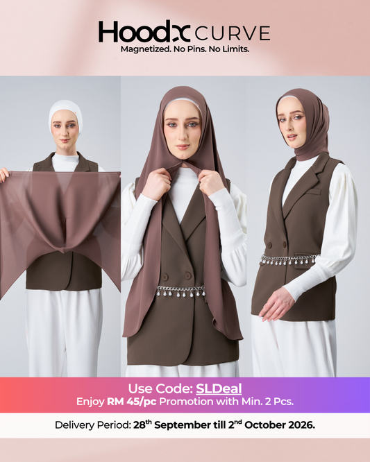 HoodX Curve in Espresso [Korean Chiffon]