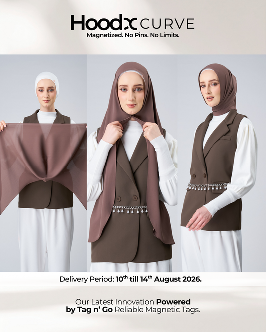 HoodX Curve in Espresso [Korean Chiffon]