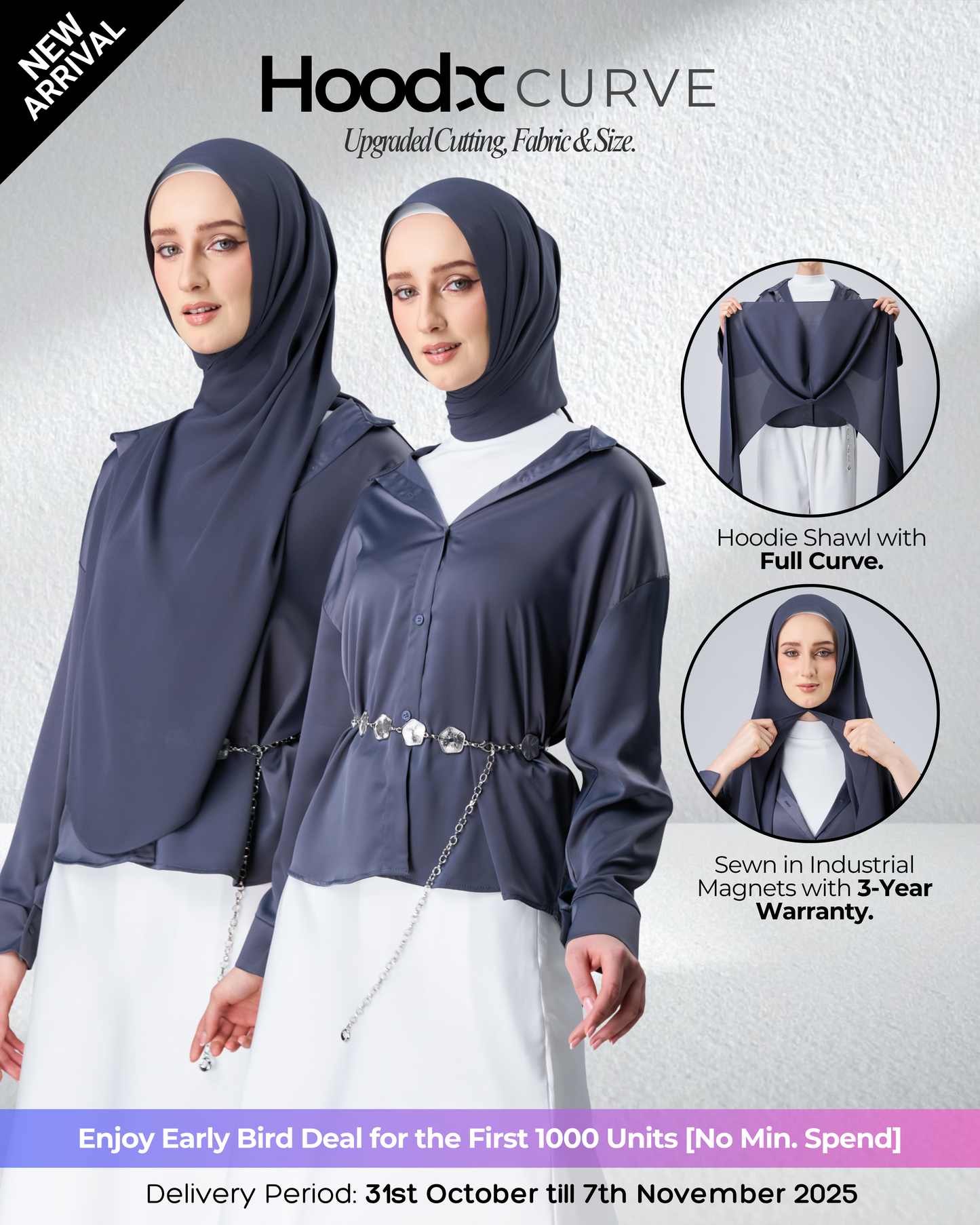 [★New] HoodX Curve in Dark Nimbus