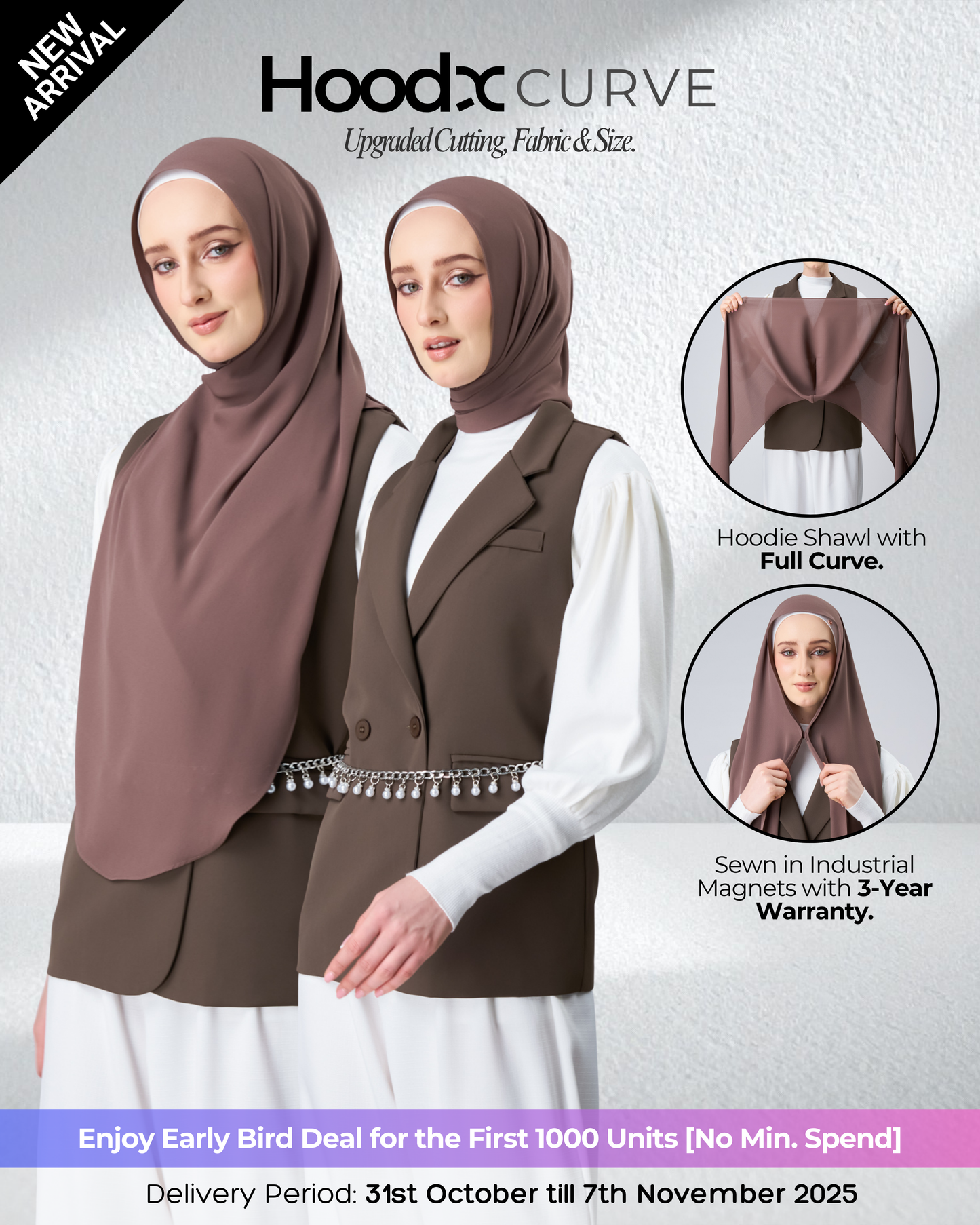 [★New] HoodX Curve in Espresso