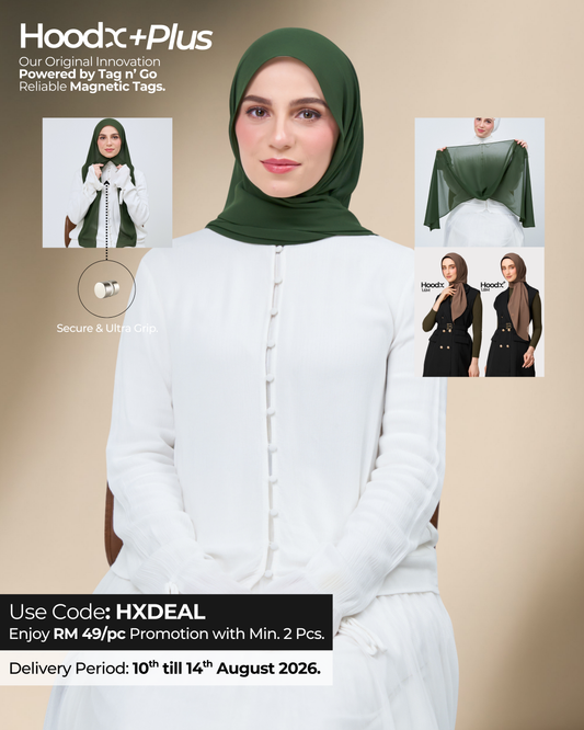 HoodX⁺Plus in Forest Green