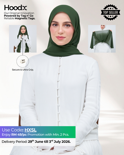 HoodX in Forest Green