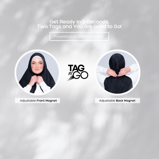 'New' Instant Tag & Go | Textured Satin in Black