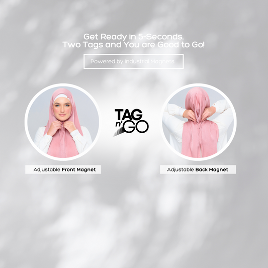 'New' Instant Tag & Go | Textured Satin in Dusty Pink