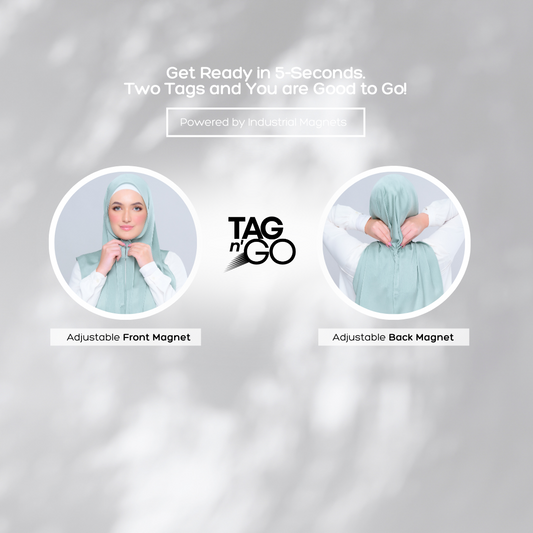 'New' Instant Tag & Go | Textured Satin in Mint Green