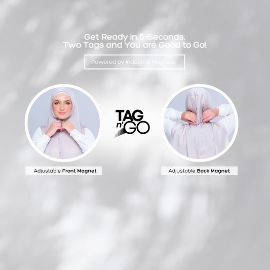 'New' Instant Tag & Go | Textured Satin in Silver Taupe