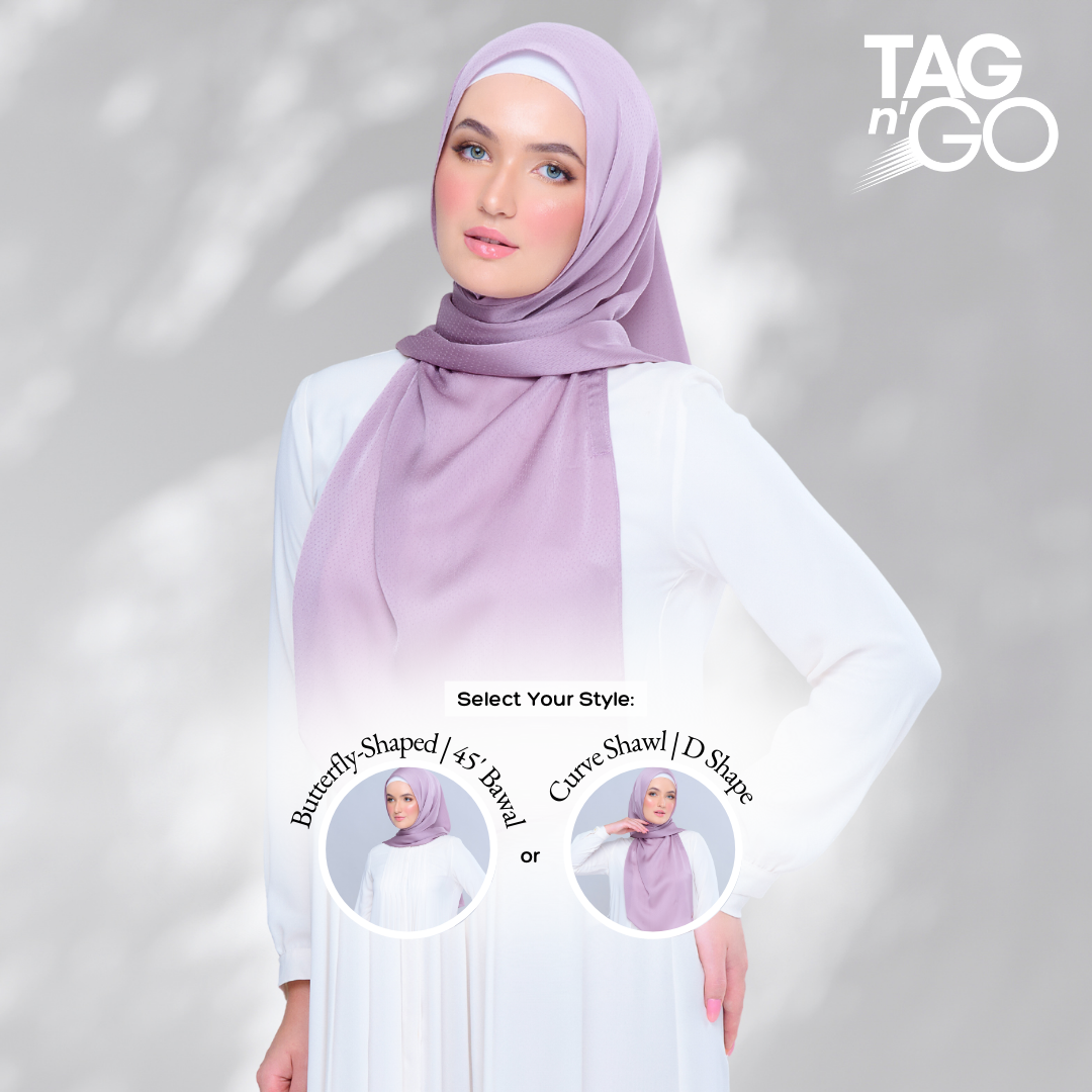 Instant Tag & Go | Textured Satin in Dusty Orchid