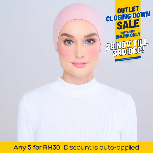 [Outlet Stocks] Viscose Snowcap in Dusty Pink