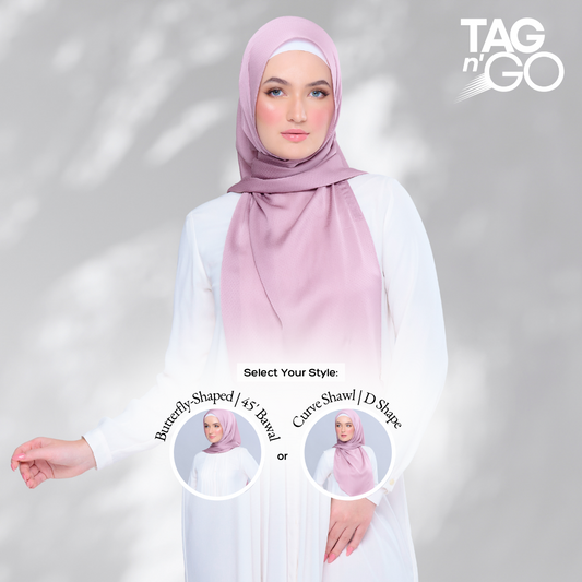 'New' Instant Tag & Go | Textured Satin in Unicorn Pink