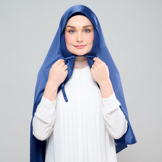 [As-Is] Grace Shawl in Navy Blue