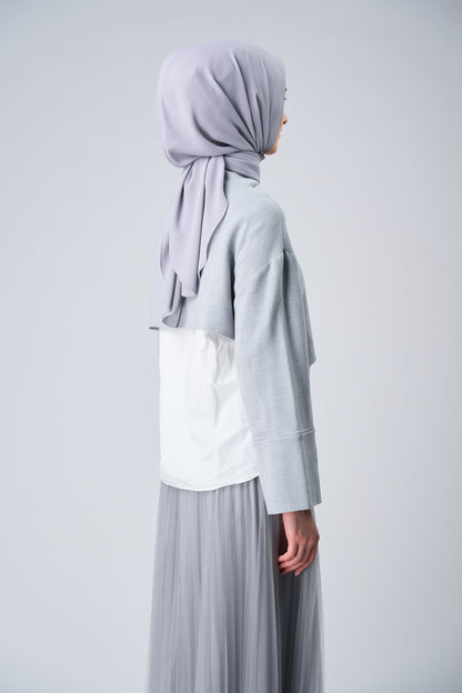 HoodX Curve in Chrome [Korean Chiffon]