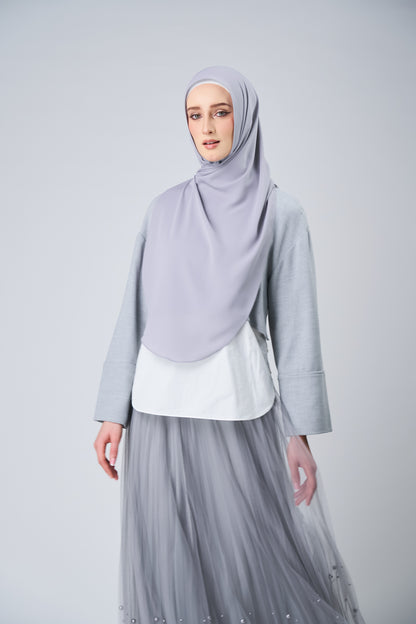 HoodX Curve in Chrome [Korean Chiffon]