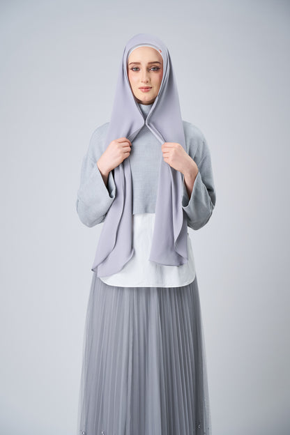 HoodX Curve in Chrome [Korean Chiffon]