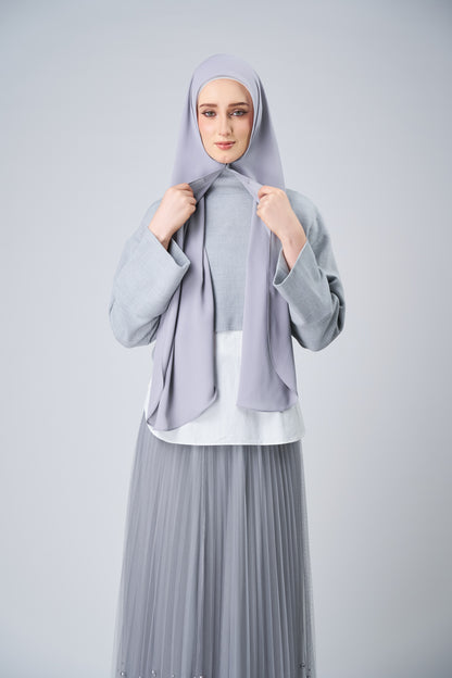 HoodX Curve in Chrome [Korean Chiffon]