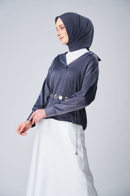HoodX⁺Plus Curve in Dark Nimbus [Korean Chiffon]