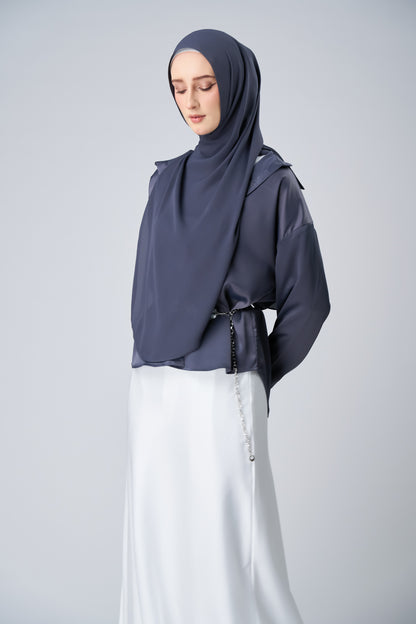 HoodX⁺Plus Curve in Dark Nimbus [Korean Chiffon]