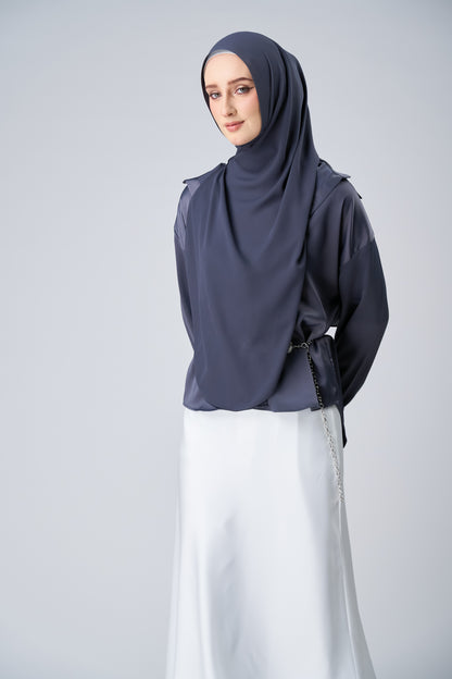 HoodX⁺Plus Curve in Dark Nimbus [Korean Chiffon]