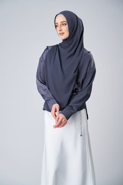 HoodX Curve in Dark Nimbus [Korean Chiffon]