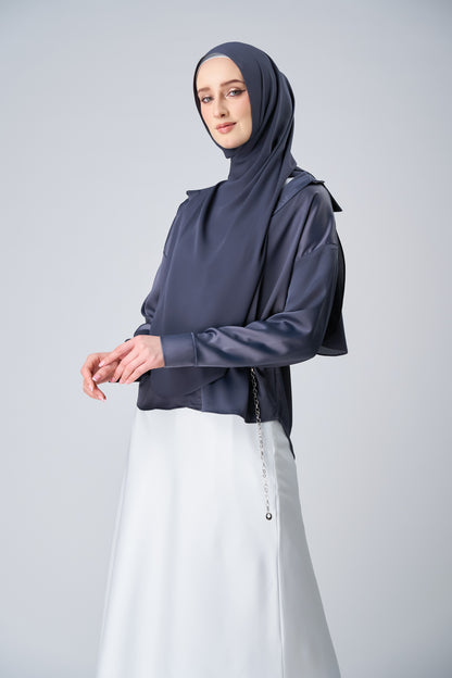 HoodX Curve in Dark Nimbus [Korean Chiffon]