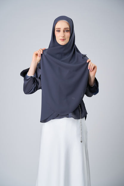 HoodX Curve in Dark Nimbus [Korean Chiffon]