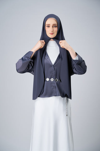 HoodX Curve in Dark Nimbus [Korean Chiffon]