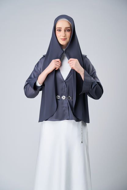 HoodX Curve in Dark Nimbus [Korean Chiffon]