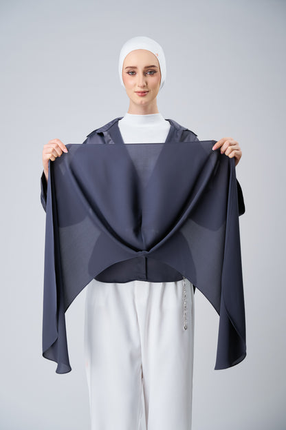 HoodX Curve in Dark Nimbus [Korean Chiffon]