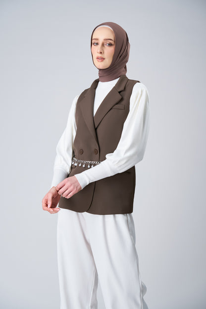 HoodX⁺Plus Curve in Espresso [Korean Chiffon]
