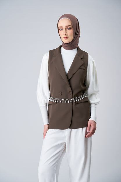HoodX⁺Plus Curve in Espresso [Korean Chiffon]