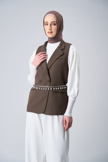 HoodX⁺Plus Curve in Espresso [Korean Chiffon]