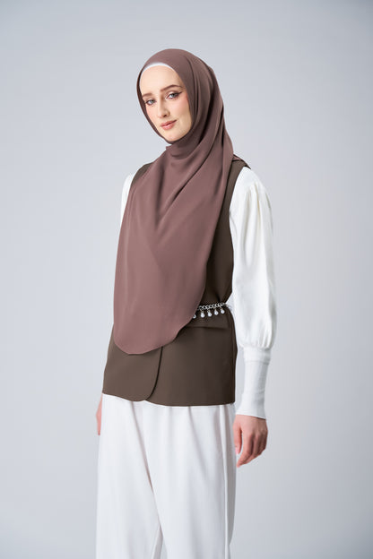 HoodX Curve in Espresso [Korean Chiffon]