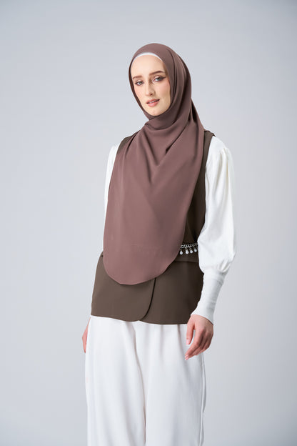 HoodX Curve in Espresso [Korean Chiffon]