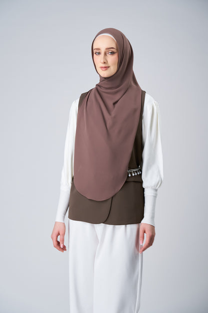 HoodX⁺Plus Curve in Espresso [Korean Chiffon]