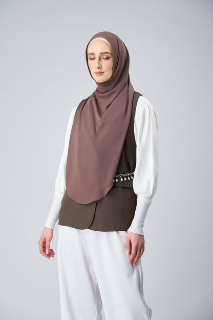 HoodX⁺Plus Curve in Espresso [Korean Chiffon]
