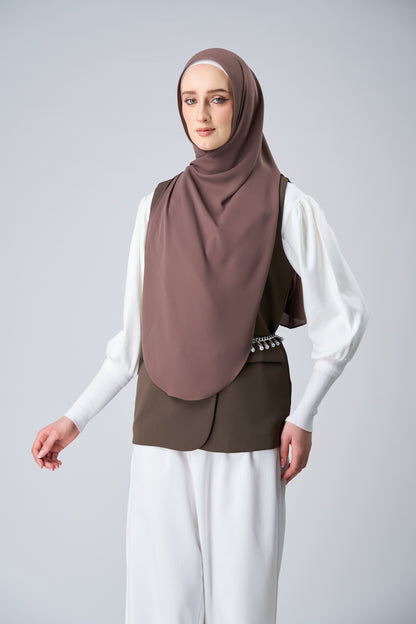 HoodX Curve in Espresso [Korean Chiffon]