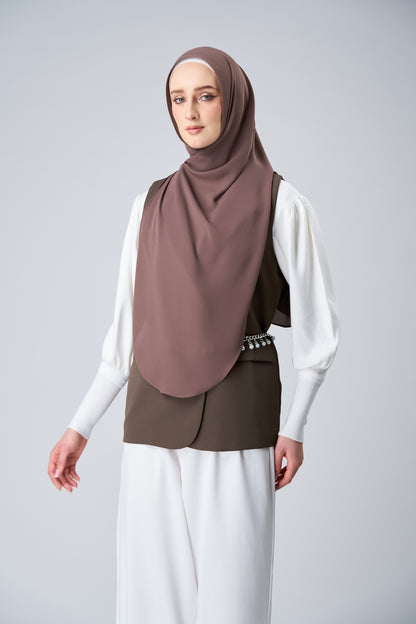 HoodX⁺Plus Curve in Espresso [Korean Chiffon]