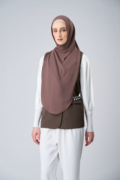 HoodX⁺Plus Curve in Espresso [Korean Chiffon]