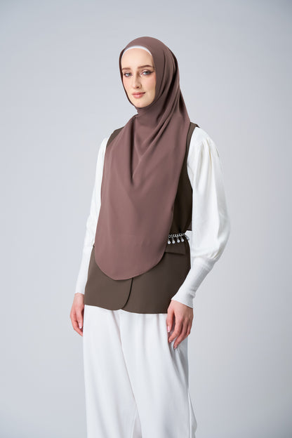 HoodX⁺Plus Curve in Espresso [Korean Chiffon]