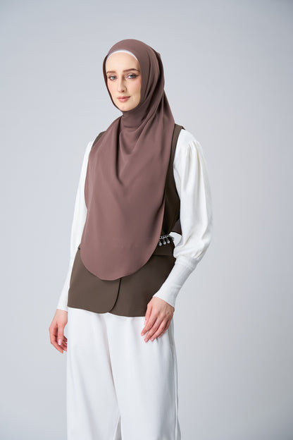 HoodX⁺Plus Curve in Espresso [Korean Chiffon]