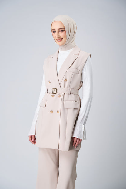 HoodX⁺Plus Curve in Linen Dust [Korean Chiffon]