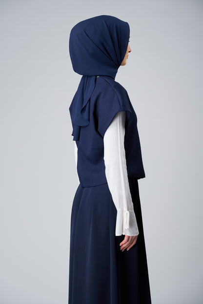 HoodX Curve in Midnight Blue [Korean Chiffon]