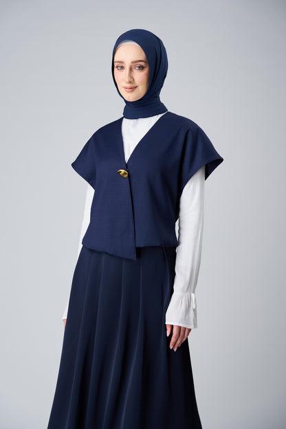 HoodX Curve in Midnight Blue [Korean Chiffon]