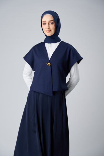 HoodX Curve in Midnight Blue [Korean Chiffon]