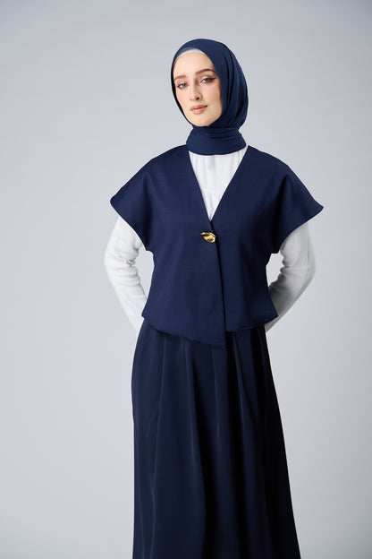 HoodX⁺Plus Curve in Midnight Blue [Korean Chiffon]