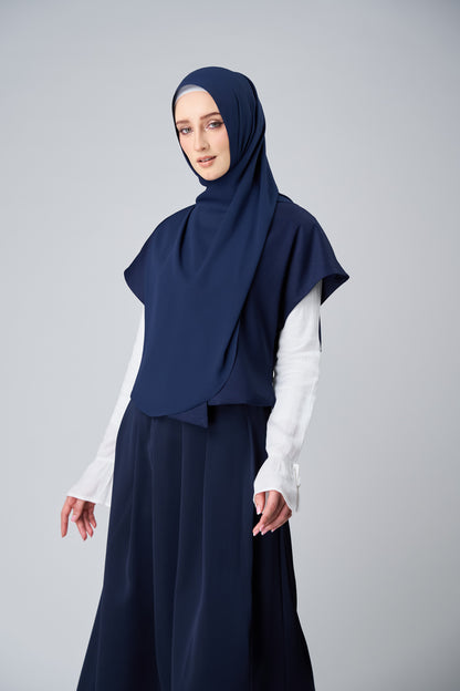 HoodX Curve in Midnight Blue [Korean Chiffon]