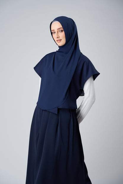 HoodX Curve in Midnight Blue [Korean Chiffon]