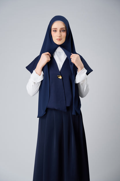 HoodX⁺Plus Curve in Midnight Blue [Korean Chiffon]