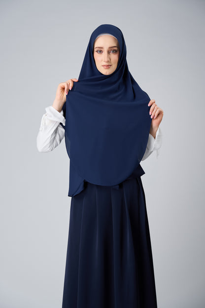 HoodX Curve in Midnight Blue [Korean Chiffon]